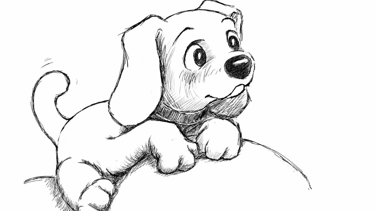 Puppy : Drawing [ HD ] : 牛山雅博 - YouTube