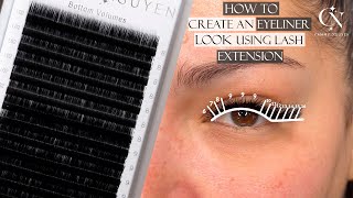 How To Create Eyeliner Look Using Lash Extensions