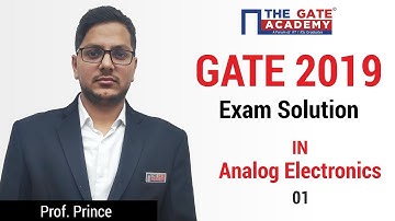 GATE 2019 Answer Key - Paper Analysis for Instrumentation Engineering | Analog Electronics - 01