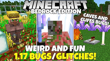 14 Of The Weirdest And Wackiest Caves And Cliffs Bugs! Minecraft Bedrock Edition 1.17