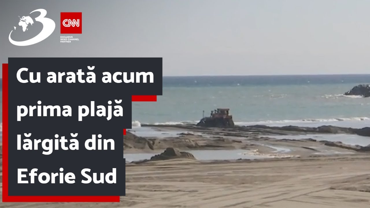Cu arată acum prima plajă lărgită din Eforie Sud