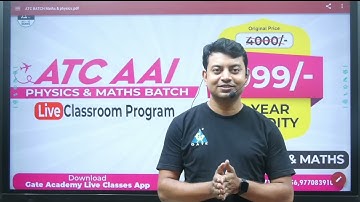 🔥🔥 New Batch for Physics & Maths #AAI #ATC