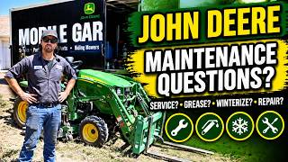 John Deere Mobile Garage: Service, Repairs & Maintenance FAQs