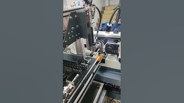 Automatic feeding thread rolling machine to make external thread. #machine #factory #auto #process