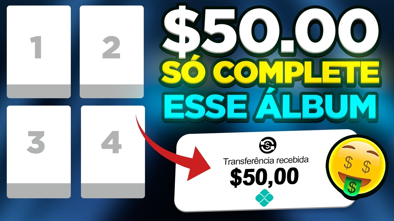 🚨[NOVO] COMPLETE esse ÁLBUM para GANHAR $ 50.00 dólares (de GRAÇA) Ganhar dinheiro na internet