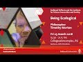 Being Ecological | Lecture by philosopher Timothy Morton