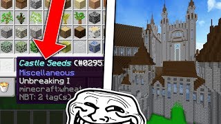 PLANT THESE SEEDS TO SPAWN A CASTLE TROLL ON MINECRAFT!