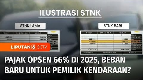 Pajak Opsen 66% Mulai 2025, Benarkah Tidak Memberatkan? | Liputan 6