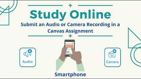 Submit Audio/Camera Recording Canvas Assignment Phone
