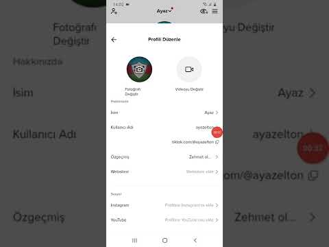 TikTok'da necə ad və profil dəyişmək olar