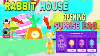 RABBIT HOUSE AND OPENING ALL SUSPRISE EGG IN PKXD GAME screenshot 5