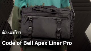 Обзор сумки Code of Bell Apex Liner Pro