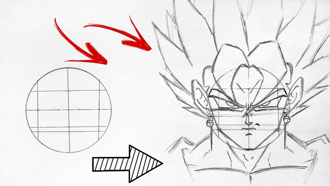 Curso de DESENHO- Como DESENHAR qualquer PERSONAGEM DE Dragon Ball Z 