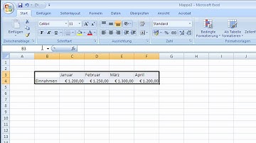 Excel 2007: Zellen transponieren