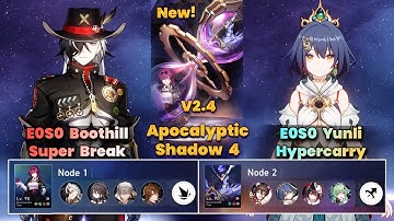 E0S0 Boothill Super Break & E0S0 Yunli Hypercarry | New Apocalyptic Shadow | 3 Stars| V2.4 | HSR |