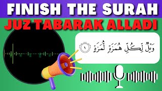 Finish The Surah Juz Tabāraka ’lladhī  - Recite The Next Verse - QURAN QUIZ screenshot 4