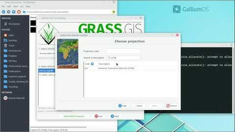 GRASS 7.2 -- BASICS - import and reproject raster data.