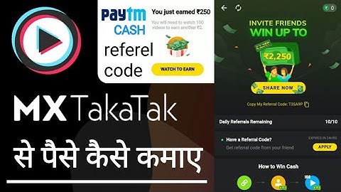 mx taka tak se paise kaise kamaye mx takatak referral code
