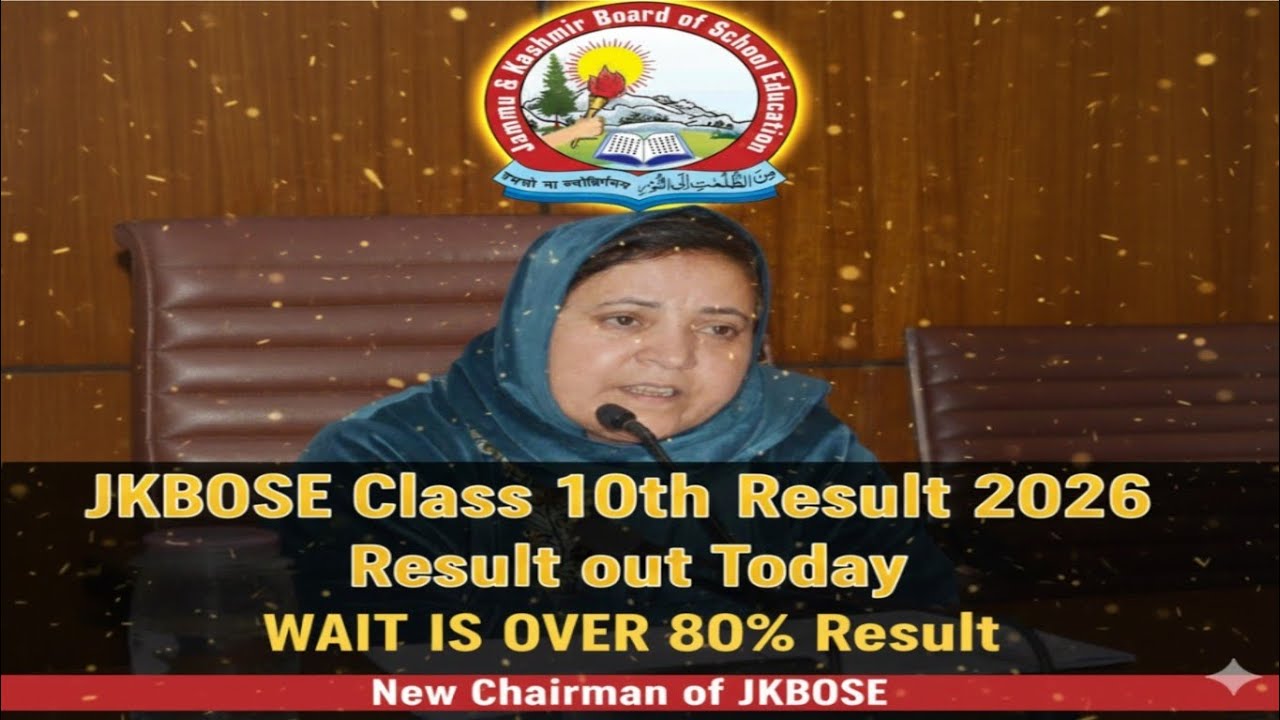 Jkbose class 10th Result 2026 big news Result Out today 