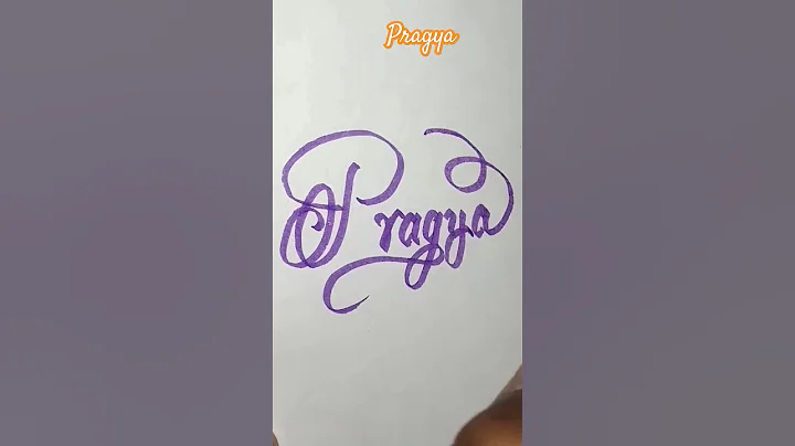 name Calligraphy #pragya #calligraphy #name #reels #shorts #signature #trending #viral #tiktok #sign