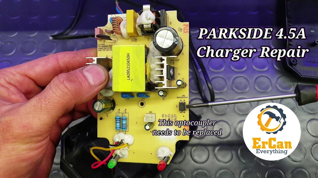 YouTube - A3 PLG Repairing 4.5A 20 PARKSIDE Charger