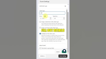 How to Create Different Ticket Types for Your Event!