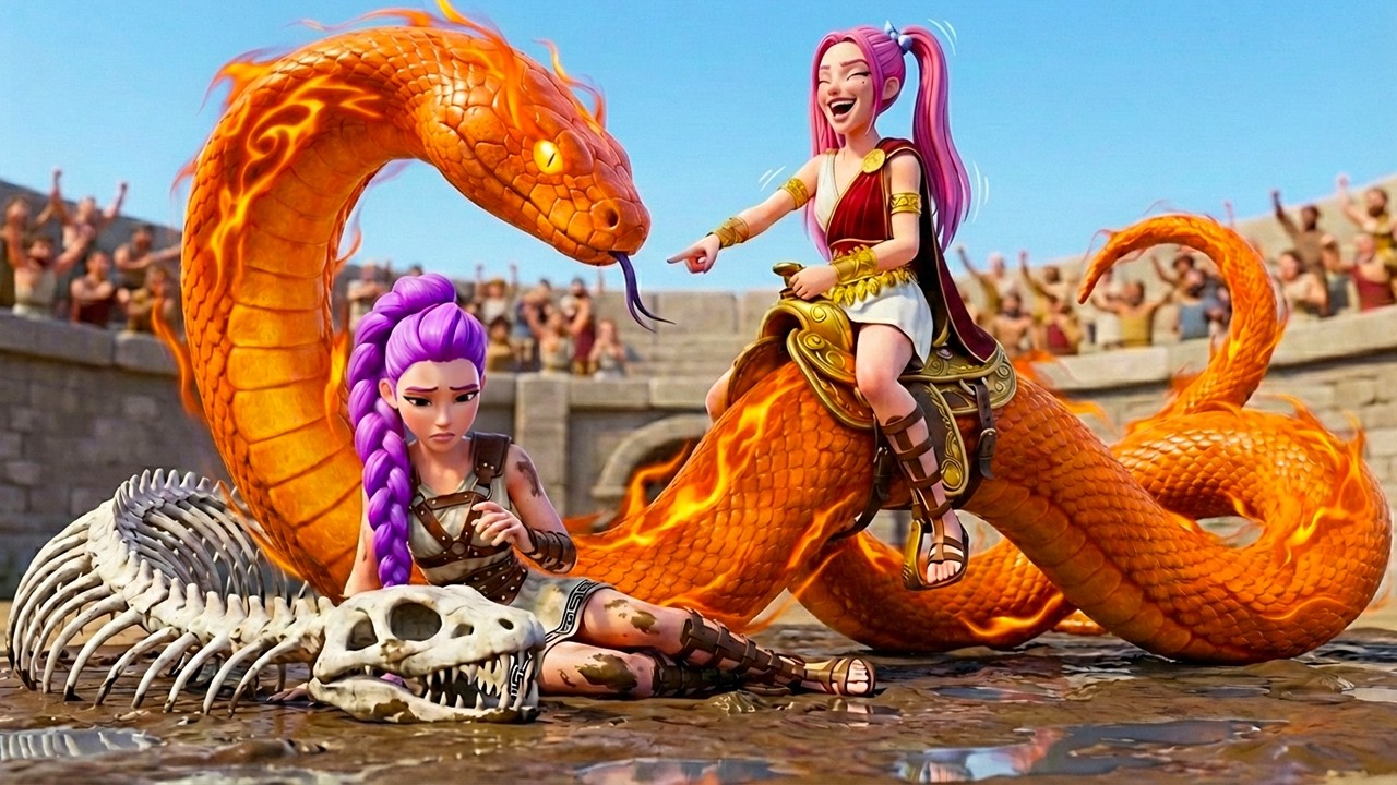 🏎🎀 MIRA Wins The Magic Legendary Orange Snake | KPOP DEMON HUNTERS - Epic Racing Challenge!