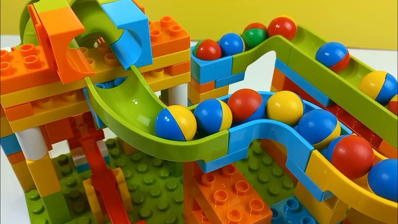 Satisfying Building bloks Marble run Lego Duplo Marble run healing