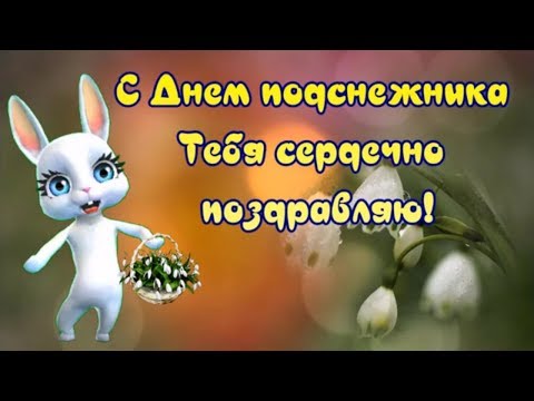 С Днем подснежника тебя сердечно поздравляю! Желаю счастья, нежного тепла!