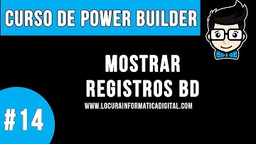 Curso de Programacion Power Builder #14 | Mostrar Registros desde un Data Windows