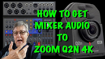 ZOOM Q2N 4K recording sound from mixer ZOOM LIVETRAK