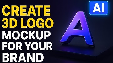 💎 How to Create Stunning 3D Logo Mockups for Your Brand (Using AI!)- No Design Skills Needed!