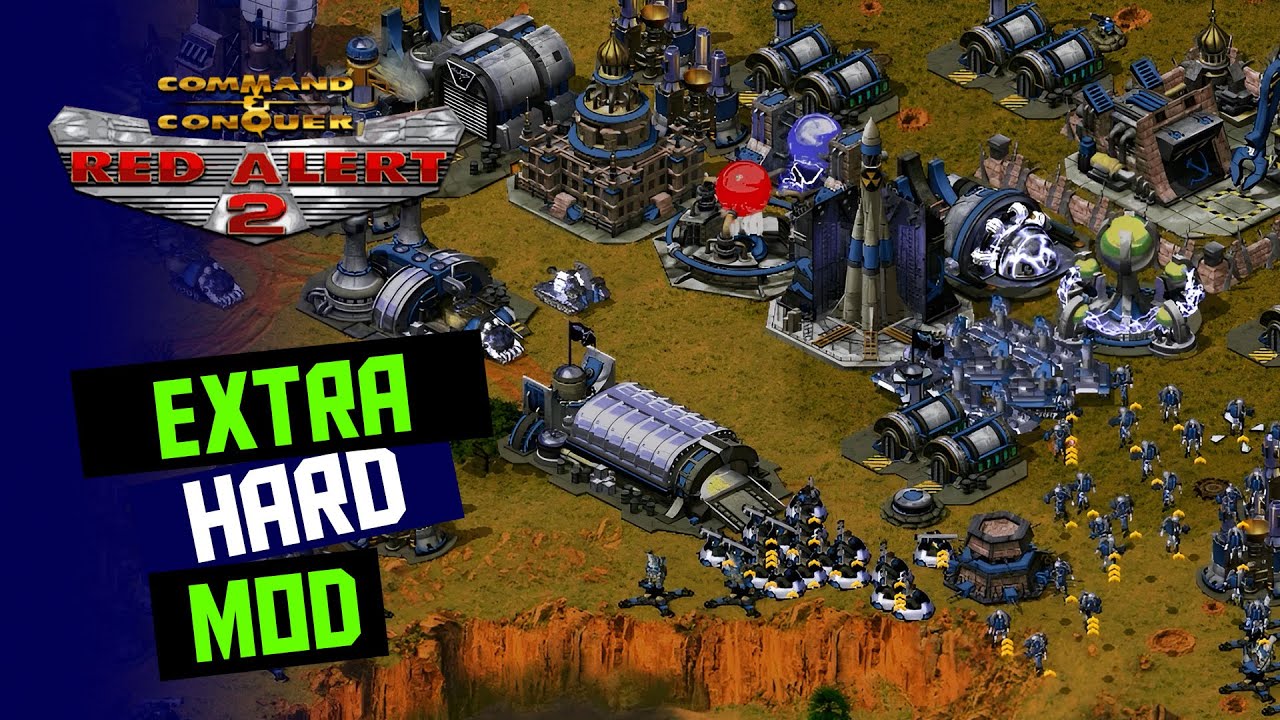 Red Alert 2 | Extra Hard Mod | Superweapon Control | 1 vs 7 brutal ai