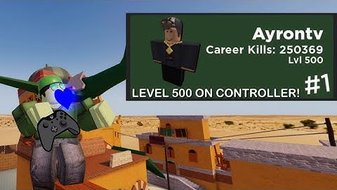 LEVEL 500 IN ARSENAL! FIRST CONTROLLER PLAYER TO REACH LEVEL 500! | ROBLOX