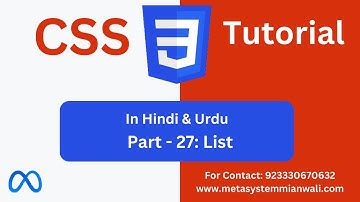 CSS List Properties | List Style Type | css list style type | Styling Lists using CSS