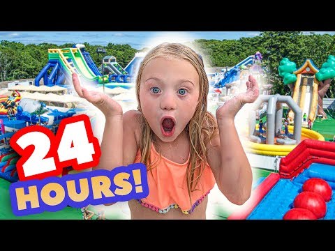 WE TURNED OUR BACKYARD INTO A REAL WATERPARK FOR 24 HOURS