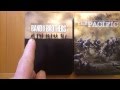 band of brother's dvd tin, and the pacific, blu-ray tin set's