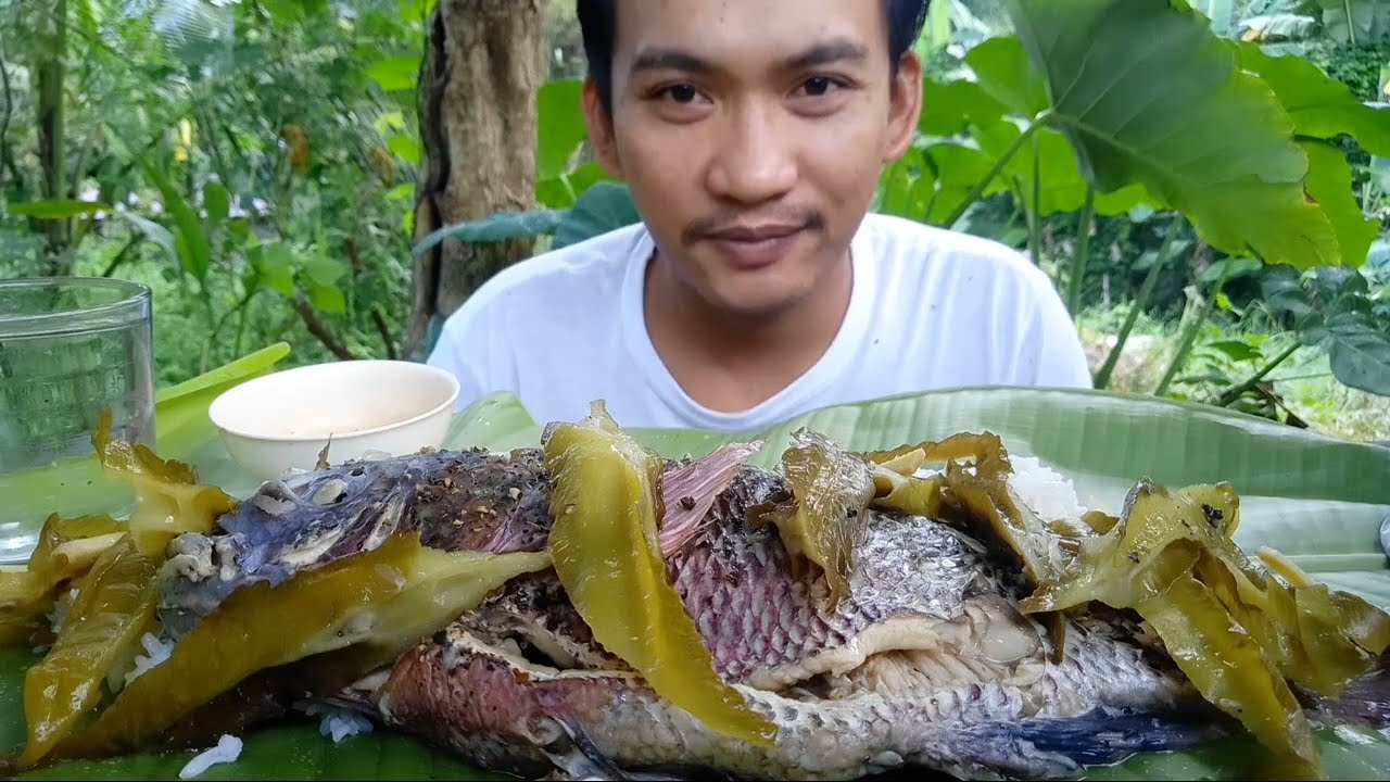 Paksiw na dambuhalang tilapia | MUKBANG
