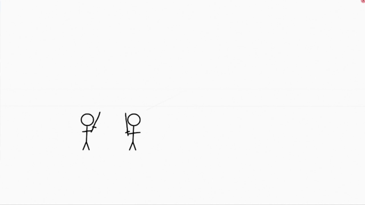 Short stickman sword fight animation - YouTube