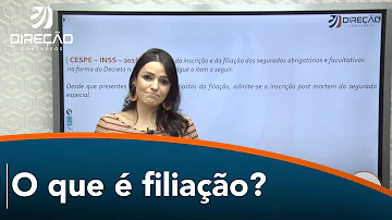 O que significa Filiaçao 1 e 2?