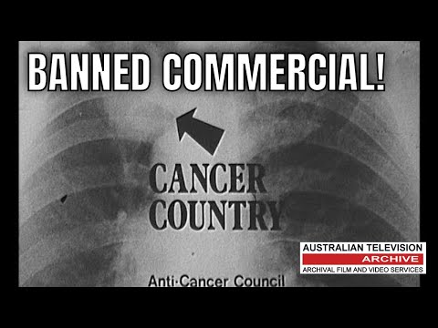 Watch the banned 1971 Anti Cancer Council TV ad - 'Come to Cancer Country'  (Malboro Country)