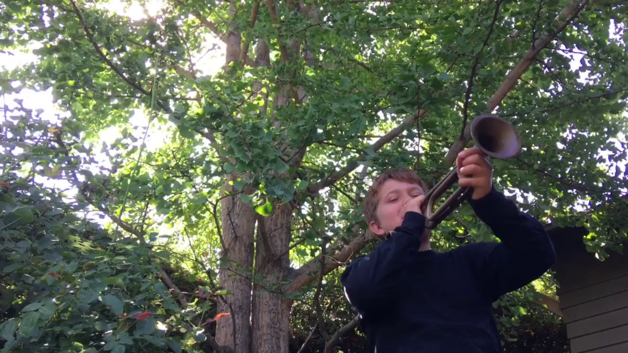 Kid Tries To Play Bugle YouTube