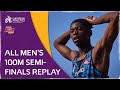 All Men’s 100m Semi-Finals - European U20 Championships Tallinn 2021