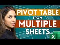 Create a Pivot Table from Multiple Sheets in Excel | Comprehensive Tutorial!