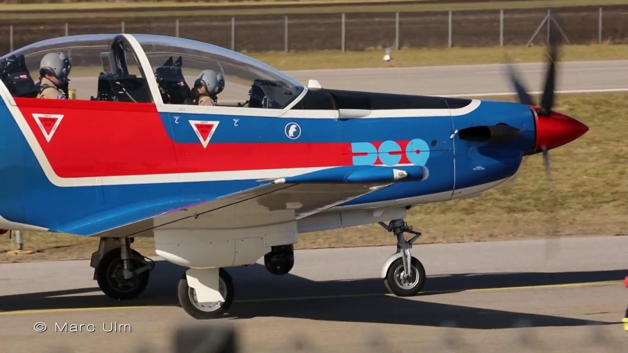 Pilatus PC-9B EIS Aircraft Augsburg departure