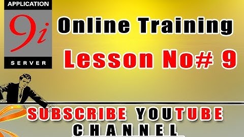 9 Oracle 9i  SQL URDU Video Classes