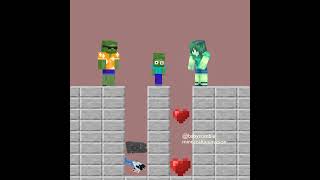 Baby zombie chose family instead of bad guy's toys ! #minecraft  #shorts #skibiditoilet