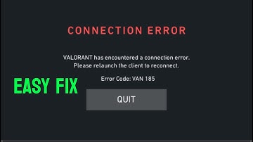 How to fix Valorant Error code Van 185 (quick Fix)