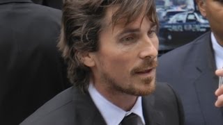 Dark Knight Rises Premiere Christian Bale Tom Hardy Anne Hathaway JGL Batman TDKR London