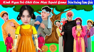 Kinh Ngạc Trò Chơi Con Mực Squid Game | Tấm Cám Tách Bánh Tròn Vuông Tam Giác SQUID GAME |Miu Miu TV screenshot 5